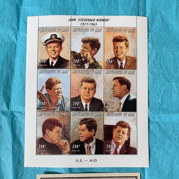 John F. Kennedy Republic du Mali Stamp - Picture 1 of 2